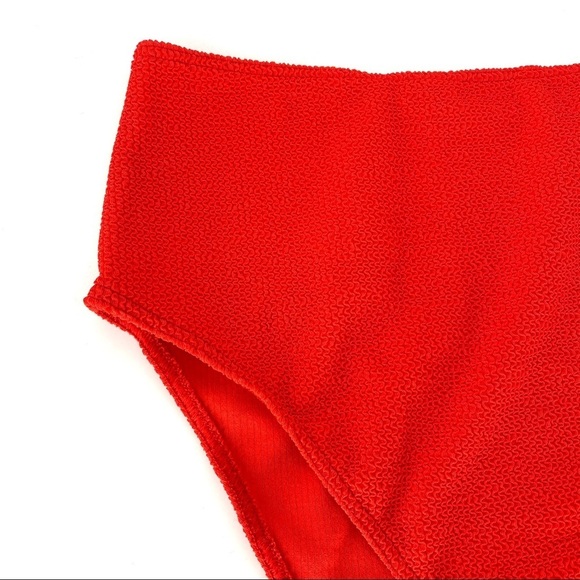 Asos Design Curve Crinkle High Waist Bikini Bottom - Picture 3 of 6